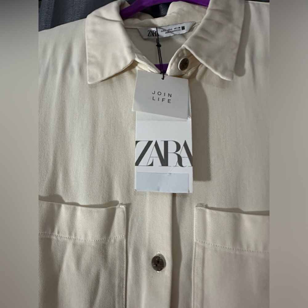 Zara Tiered Knee Length Longsleeves Dress - Picture 5 of 6